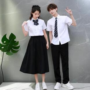 大合唱诗歌朗诵比赛服装韩版演出服初高中学生毕业班服长裙套装