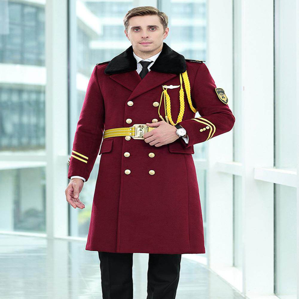 保安大衣物业礼宾服装长款保暖