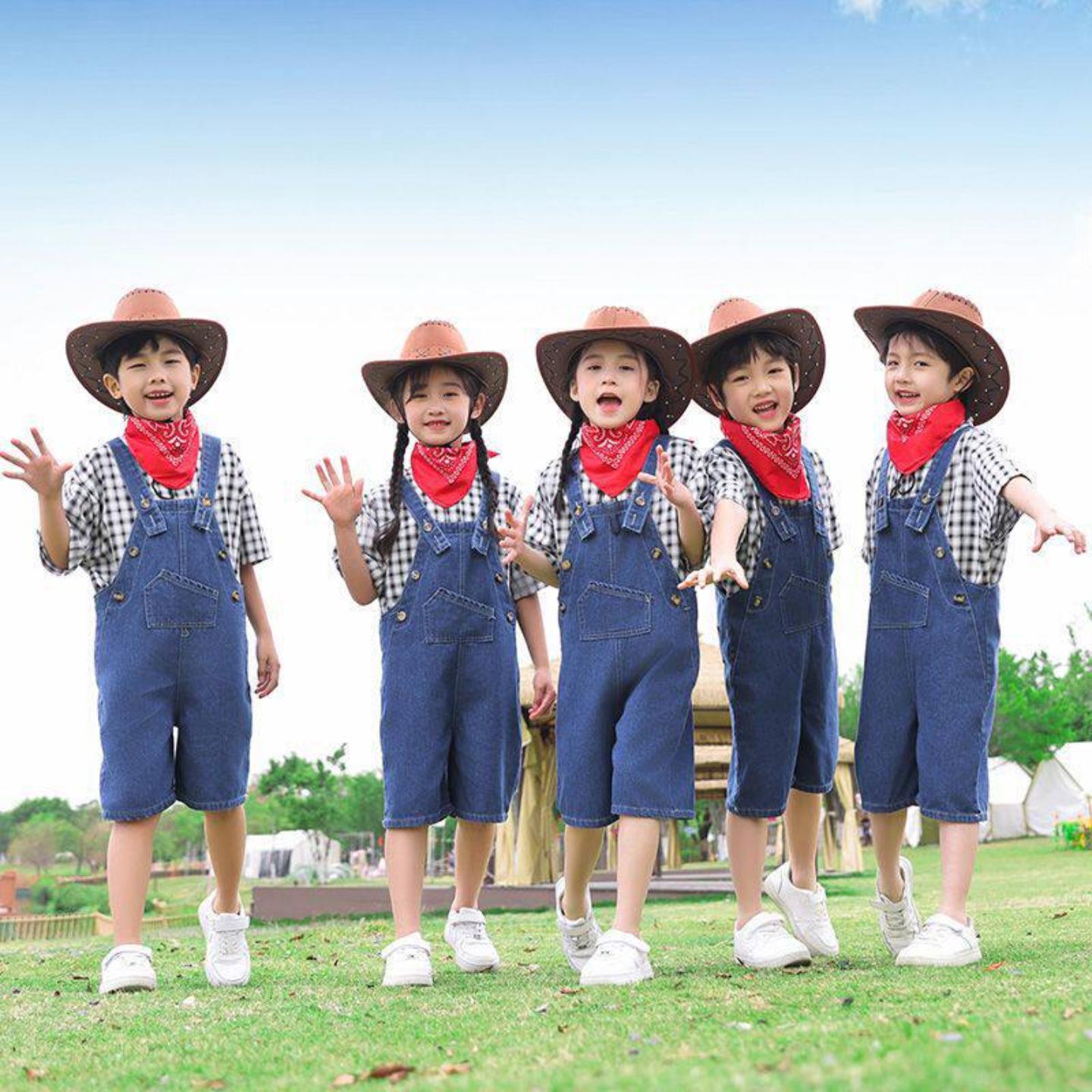 儿童牛仔很忙演出服幼儿园舞蹈