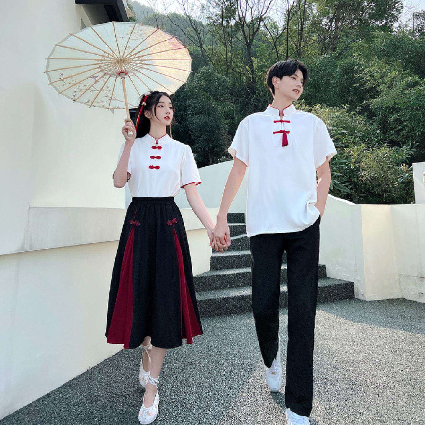 初高中生民国风演出服套装|夏季
