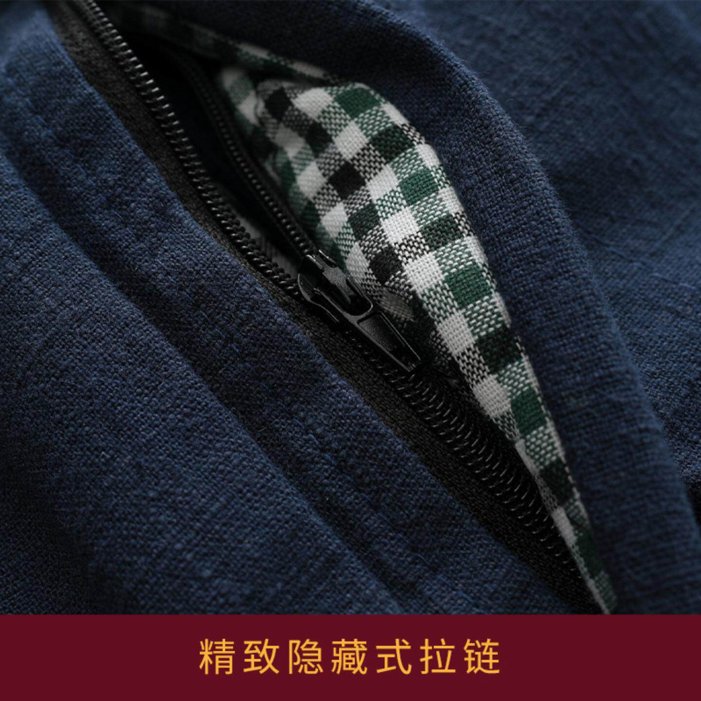中老年外穿高腰冬季加厚保暖棉裤长裤宽松休闲中式棉花水洗棉裤男