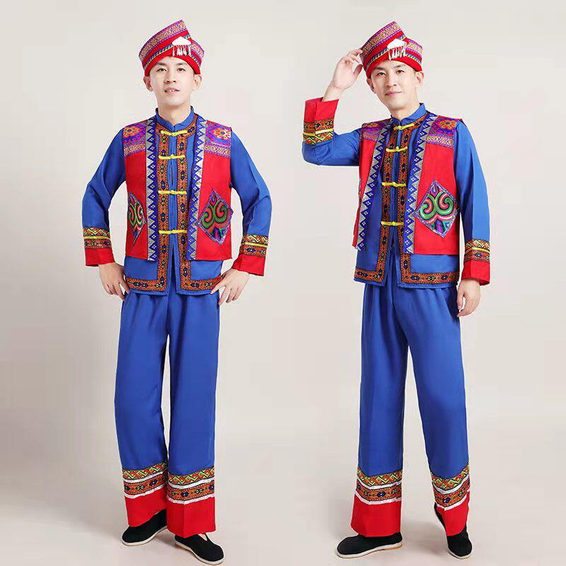 苗族服装男彝族服装土家