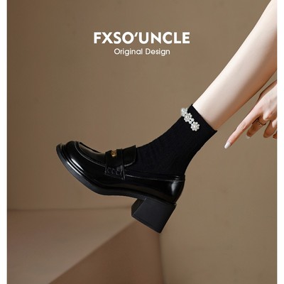 真皮厚底小皮鞋FXSO/方巷