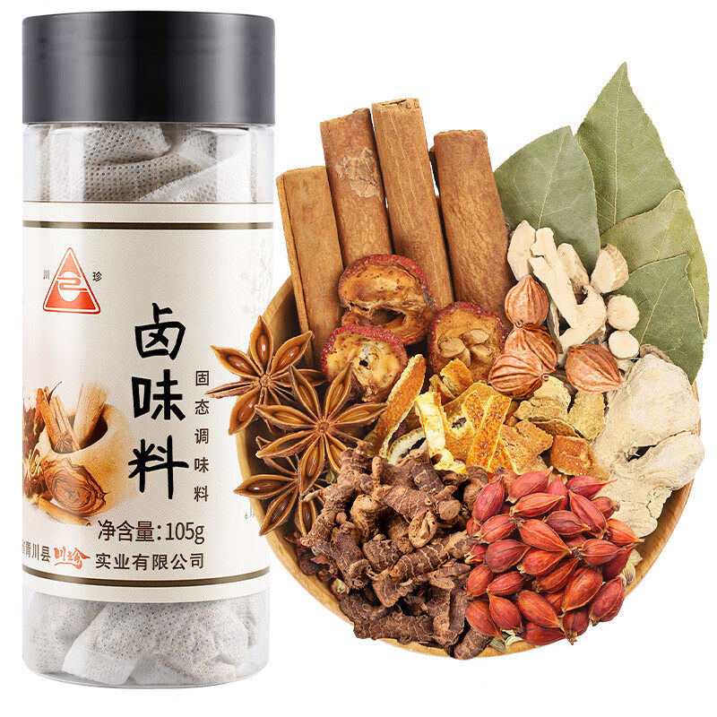 川珍卤料包105g(15g*7包) 茶叶蛋炖肉料包五香卤肉佐料家庭卤味香图片