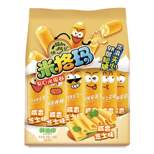 咸香芝士味 徐福記 米格瑪 夾心米果卷 袋 休閑零食178g