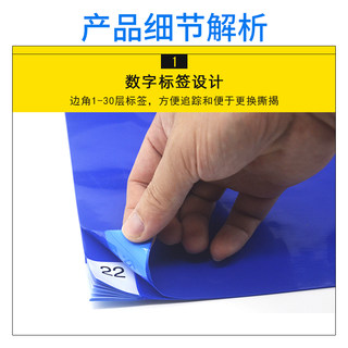 可撕式粘尘垫俱乐部健身房家用黏除尘医院宠物店鞋底沾灰脚踏地贴