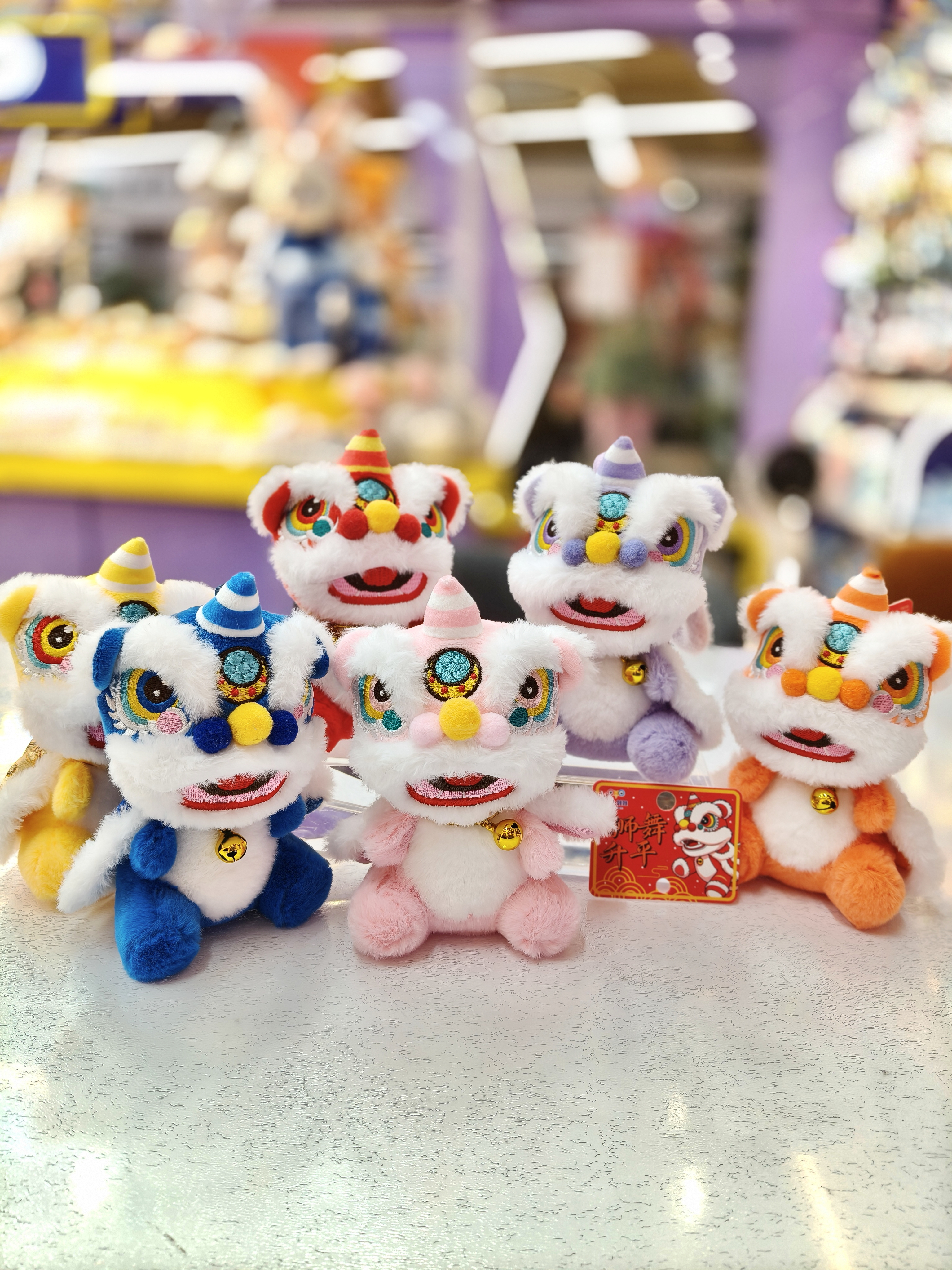 2026年新年款国潮醒狮挂件毛绒玩具公仔玩偶包包挂饰