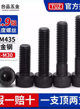 SCM435合金钢内六角螺栓 TUZ茂异高强度M2-M20可调式杯头螺丝 工