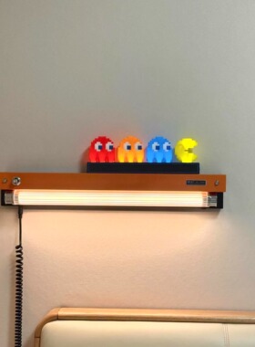 吃豆人像素氛围灯摆件声控音乐节奏变色卧室床头电竞房桌面小装饰