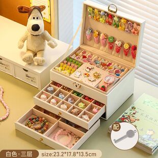 发卡礼盒送女朋友儿童首饰收纳盒发饰礼盒空盒子发夹皮圈项链桌面