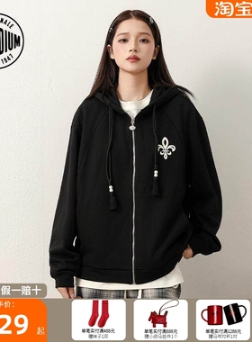 PALLADIUM帕拉丁日常休闲复古运动男女同款连帽针织外套1012591