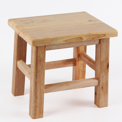 实木木制四脚凳子防腐木木板凳橡木方凳家用小板凳浴室橙防水木质