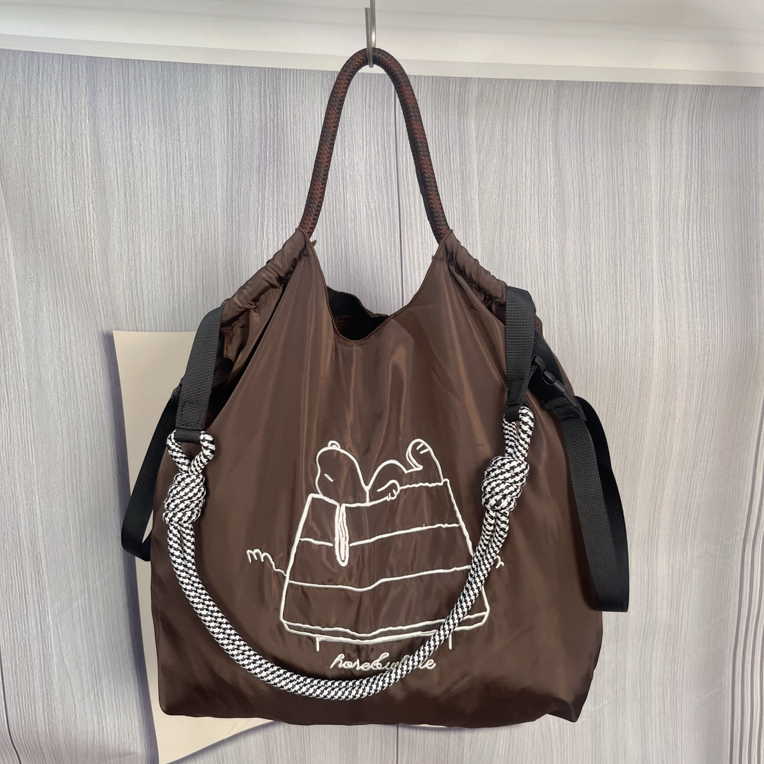 日系卡通折叠便携超市购物袋环保袋环保收纳大容量单肩包