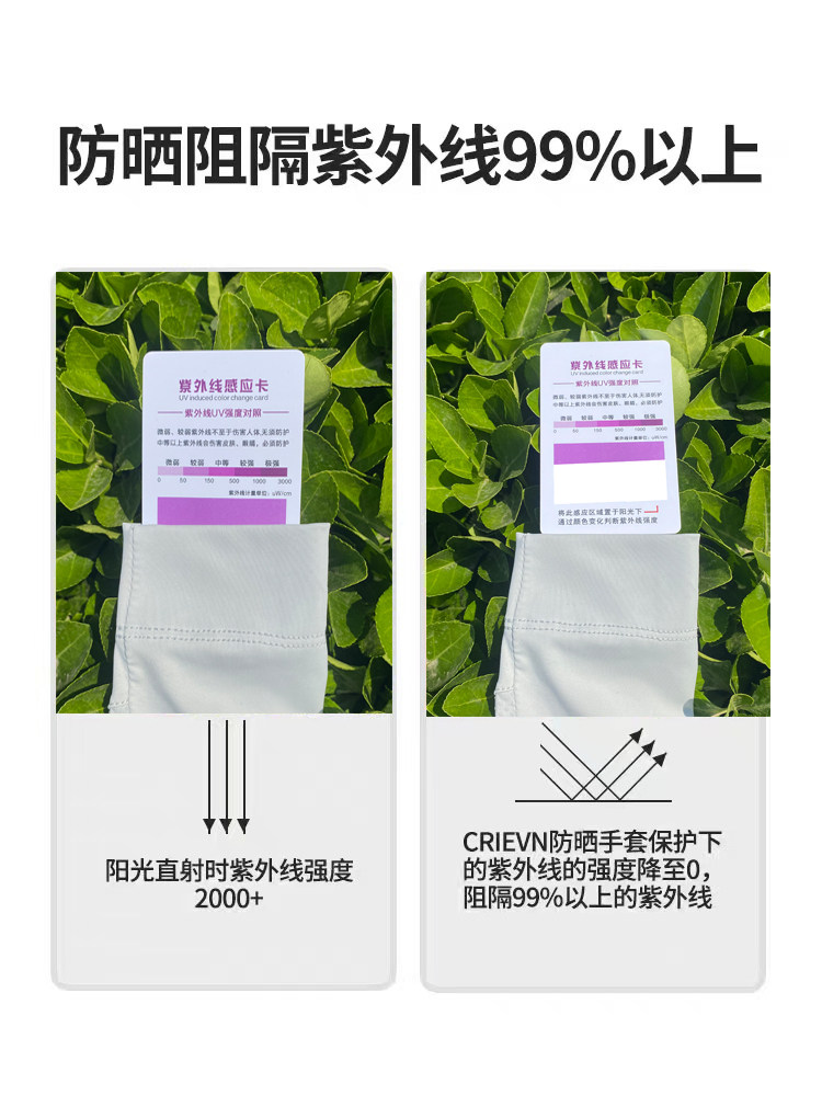 UPF50 + 자외선 차단제 얼음 실크 얇은 남성 및 여성 장갑 여름 자외선 차단 남성 운전 낚시 타기 미끄럼 방지 통기성