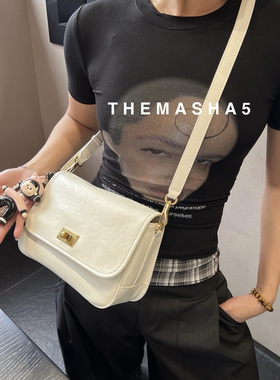 MSHA THE MASHA 5高级感植鞣牛皮单肩腋下包新款时尚潮轻奢99021