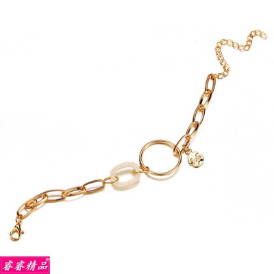 New Female chain bracelet retro simple geometric bangles手链