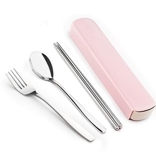 Portable Travel Tableware Set Stainless Steel Dinnerware跨境