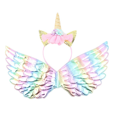 Flower Cat Ears Cute Hairband Children Unicorn Headband跨境