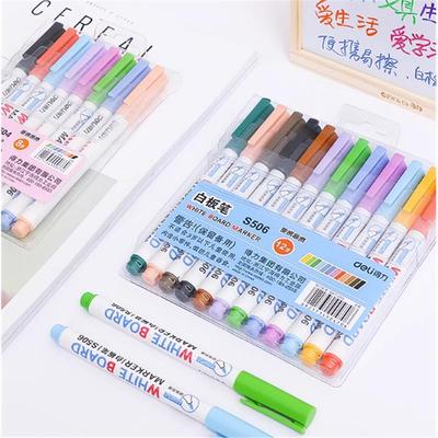 12 color white board markers erasable pen for whiteboard gla