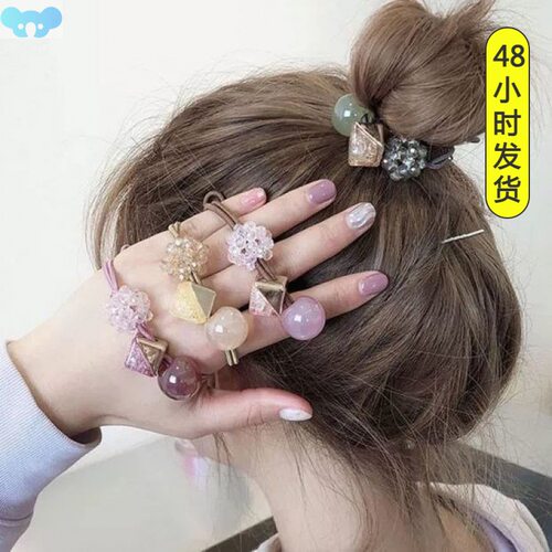 Korean net red leopard hair rope adult headdress tie hair or
