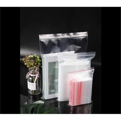100 15*22 cm zip lock bags clear 2mil poly bag reclosable p