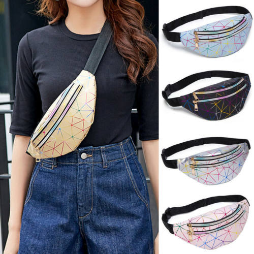 Women Girls Waist Fanny Pack Belt Bag Chest Pouch Hip Bum跨