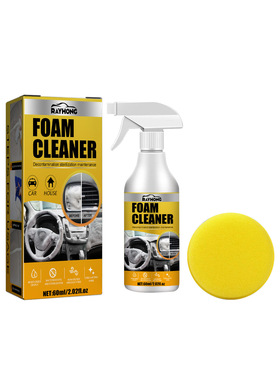 Car interior foam cleaner wash clean ceiling