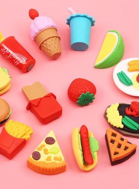 Elephant skin eraser cake food oak removable象皮擦1