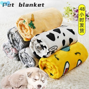 print pet bed and cat cartoon blanket dog flannel Soft