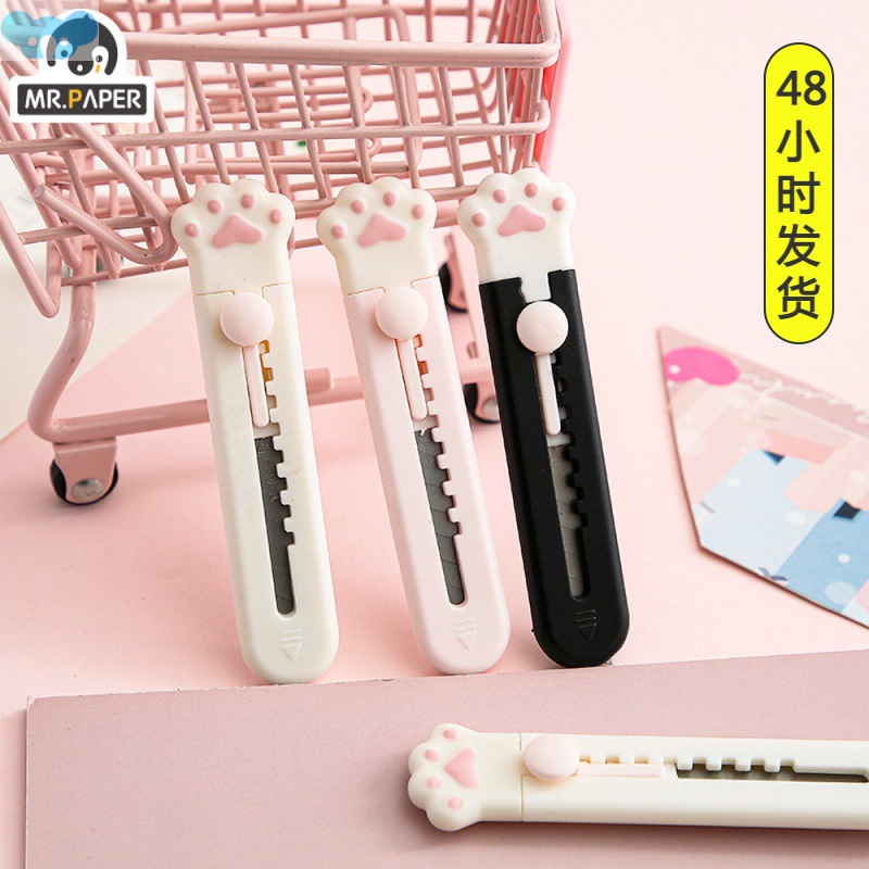 Mr.Paper Mini Portable Cat Claw Utility Knife Cute Creative