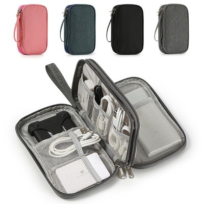 Digital bag organizer bag data cable charger headphone stora