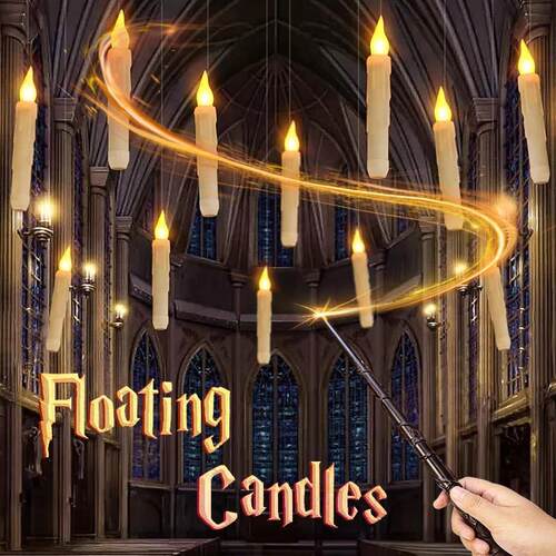 6/12/30pcs LED Floating Candles Light Flameless Remote跨境专