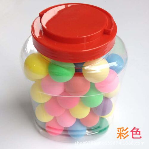Colorful Table Tennis Balls Bucket of 60 40mm Touch Prize
