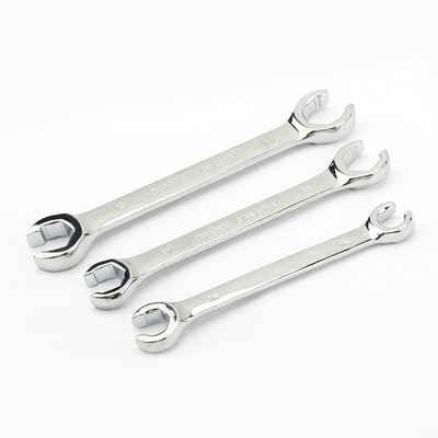 1pc Oil Pipe Flare Nut Wrench Open Ring Double Head Spanner