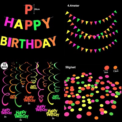 Neon Decoration Glow in the UV Party Shines Evening Accessor