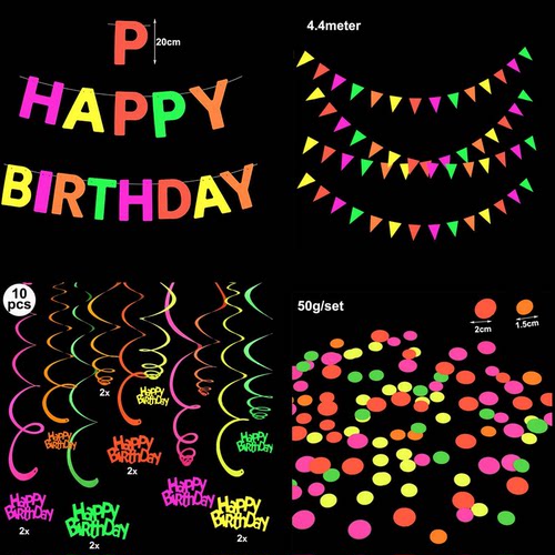 Neon Decoration Glow in the UV Party Shines Evening Accessor