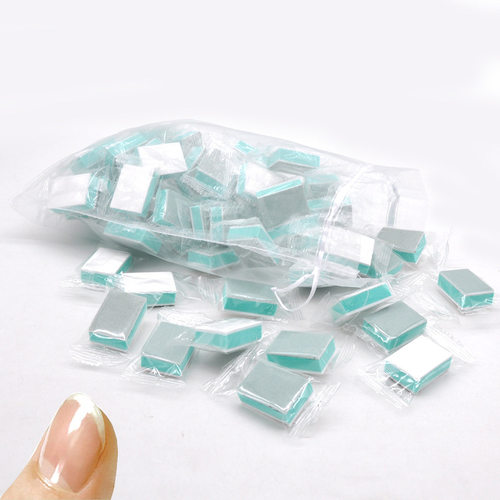 50 Pcs/lot Mini Nail Buffer Block 600/3000 Grit Nail Art跨境