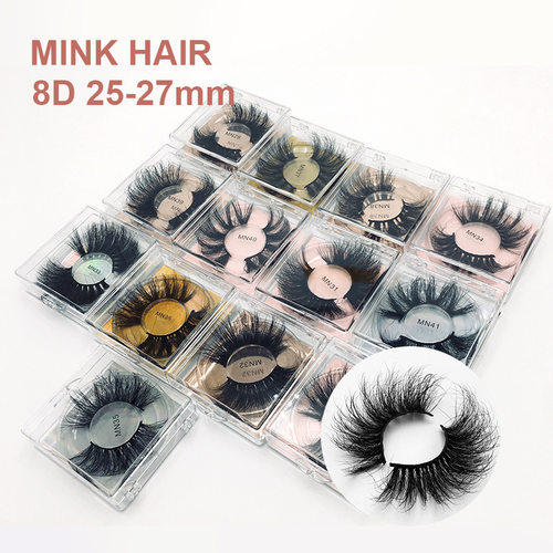 Real Mink 3D False Eyelashes Thick Long Lashes 水貂毛假睫毛