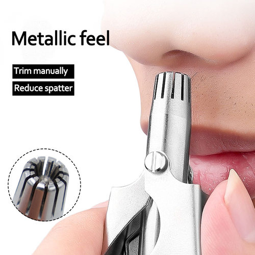 1Pc Nose Trimmer for Men Portable Stainless Steel Manual跨境
