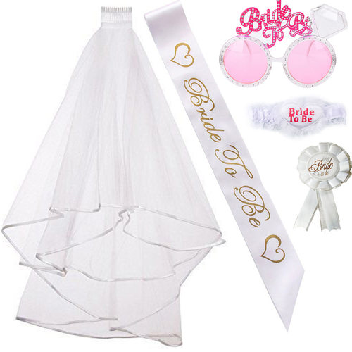Wedding Decoration Bridal Shower Wedding Veil Team Bride To