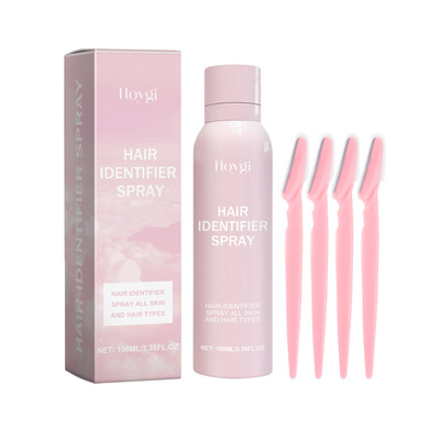 Facial hair recognition spray