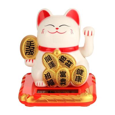Chinese Lucky Cat Wealth Waving Shaking Hand Fortune Welcome