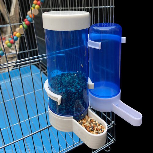 Pet Bird Automatic Drinker Feeder Blue Bird Feeder Bird Cage