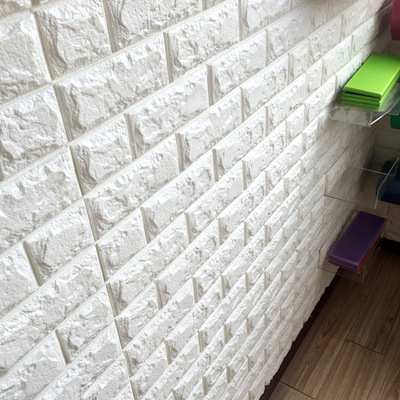3D Brick Wall Stickers Wallpaper Decor Foam Waterproor墙纸