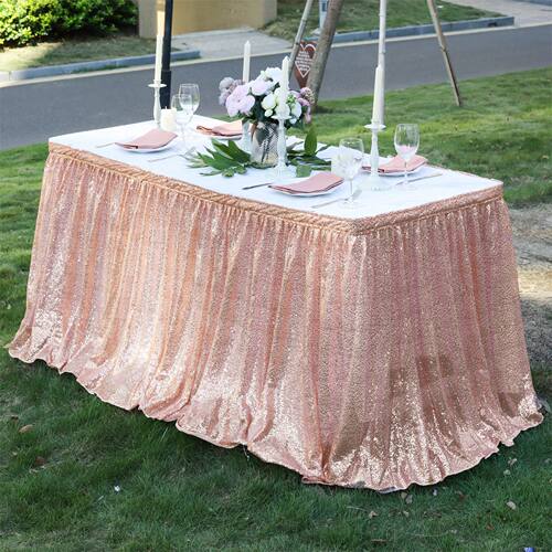 Sequin Table Skirt Tablecloth Wedding Decoration Party Table