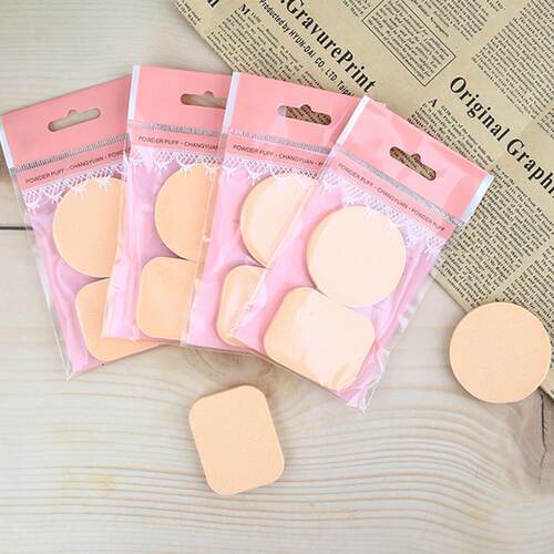 2Pcs/Set Facial Powder Foundation Puff Professional Round跨