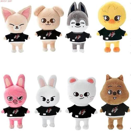 Skzoo Plush Toys Stray Kids Cartoon Stuffed Animal跨境代