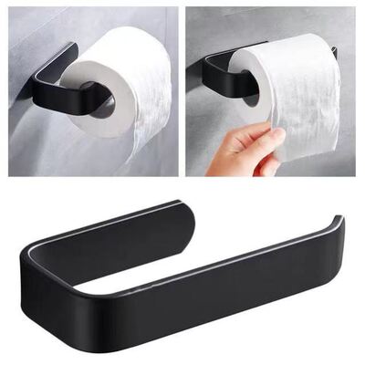 Toilet Paper Holder Tissue Rack Wall Mounted Bathroom Kitche