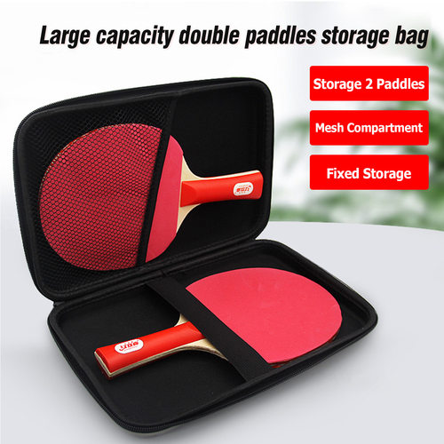 Portable Table Tennis Racket Cover Square Storage Bag For跨