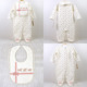 jumpsuit baby newborn quilted 宝宝套装 headband set